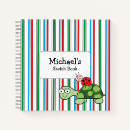 Cute Turtle Ladybug Rand Spiral bärbar dator
