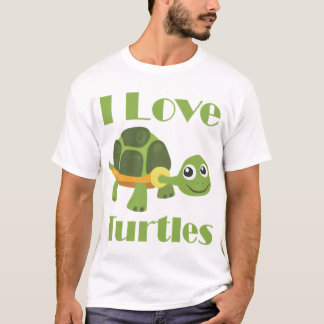 Cute Turtle loving Kid Reptile Fan T Shirt
