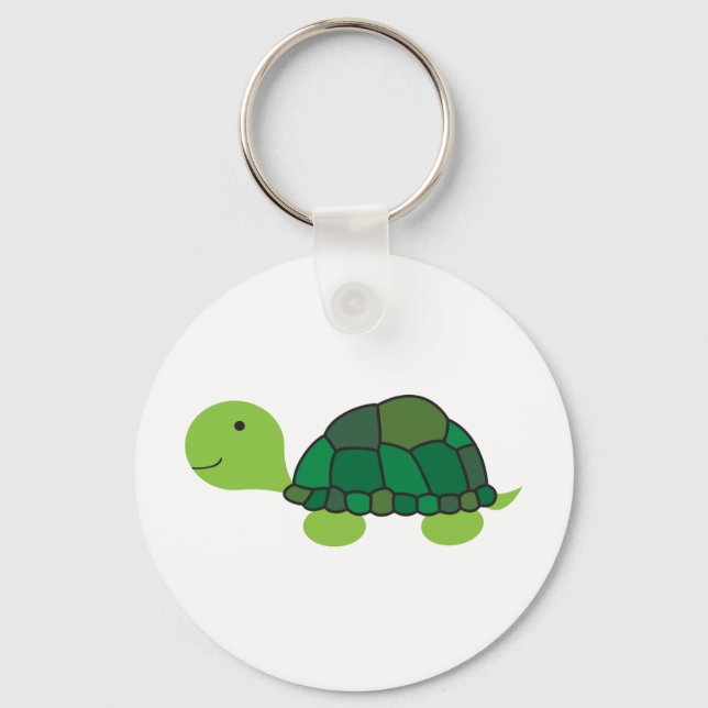 Cute Turtle Nyckelring (Framsida)