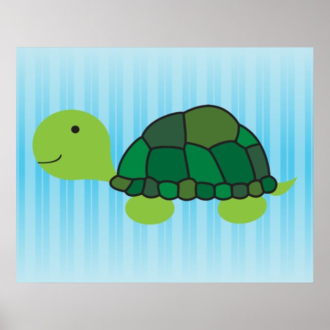 Cute Turtle Poster (Framsidan)