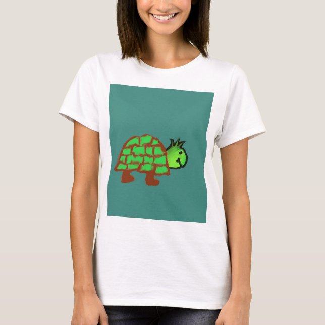 Cute Turtle T Shirt (Framsida)