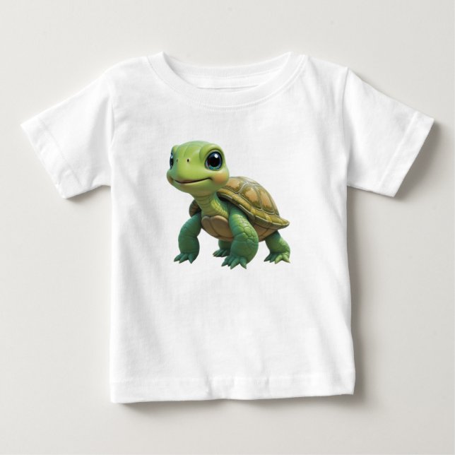 Cute Turtle T Shirt (Framsida)
