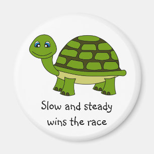 Cute Turtle Tecknad Magnet