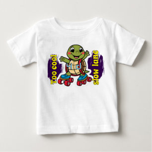 Cute Turtle-utskrift t shirt för baby