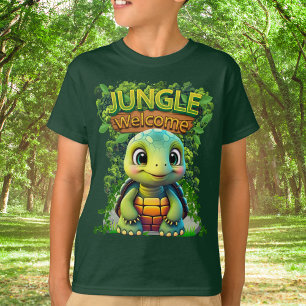 Cute Turtle Wildlife Animal Tortoise Character 🐢 T Shirt