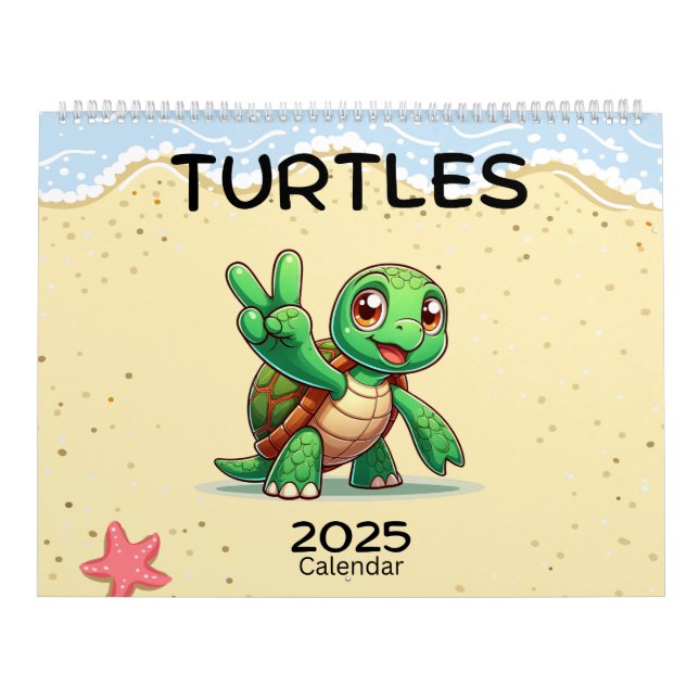 Cute Turtles Firande Helgdagar Kalender (Omslag)
