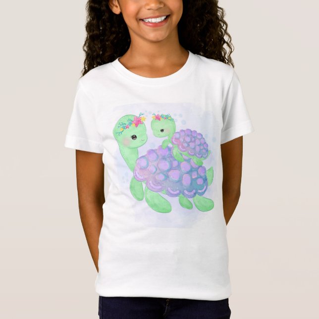 Cute Turtles T Shirt (Framsida)