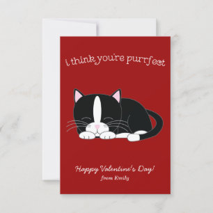 Cute Tuxedo Cat Classroom-Valentineser Inbjudningar