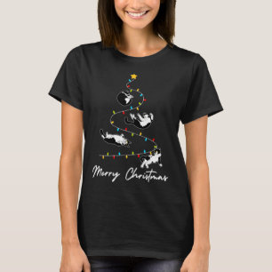 Cute Tuxedo Cats Julgran Ljus Owner Cat L T Shirt