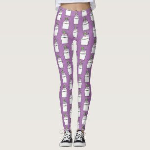 Cute tvättande tecknad för maskin tvätt leggings