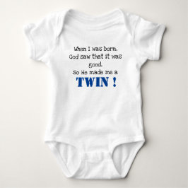 Cute Twin Sayed Baby Bodykostym T Shirt