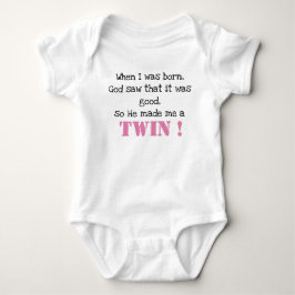 Cute Twin Sayed Baby Bodykostym T Shirt