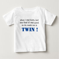 Cute Twin Sayed Baby T-Shirt