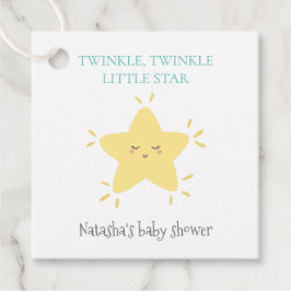 Cute Twinkle Little Star Nursery Rhyme Baby Shower Gåvor Etiketter