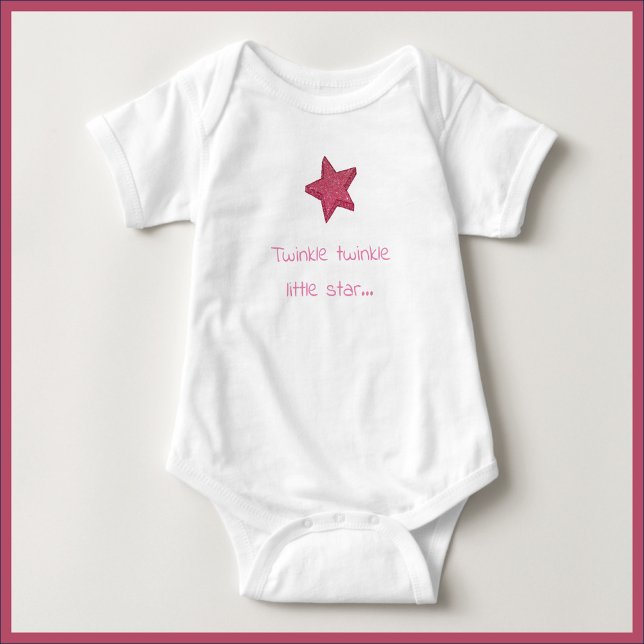 Cute Twinkle Little Star Rosa White eller Black T Shirt (Skapare uppladdad)