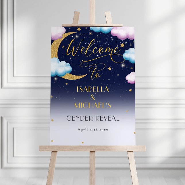 Cute Twinkle Twinkle Little Star-Gender Reveal Poster (Skapare uppladdad)