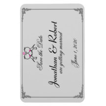 Cute Two Grooms Kissing Gay Bröllop spara datum