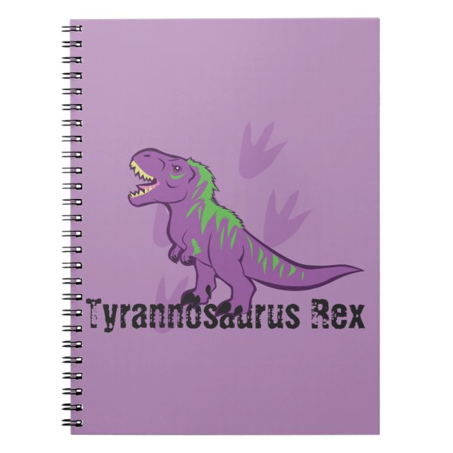 Cute Tyrannosaurus Rex Anteckningsbok (Framsidan)