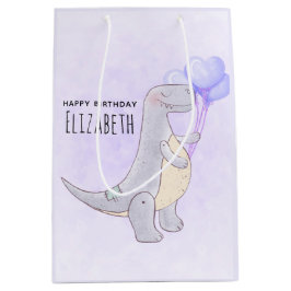 Cute Tyrannosaurus Rex Dinosaur Leksak med ballong