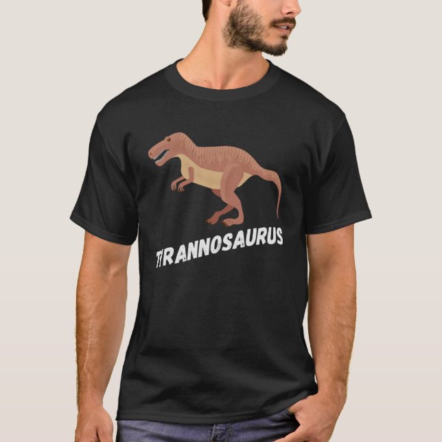 Cute Tyrannosaurus Rex Dinosaur T Shirt (Framsida)