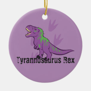 Cute Tyrannosaurus Rex Julgransprydnad Keramik