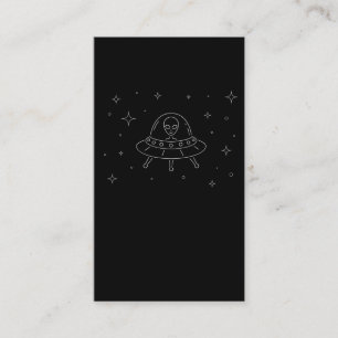 Cute UFO Alien Spacesship Visitkort
