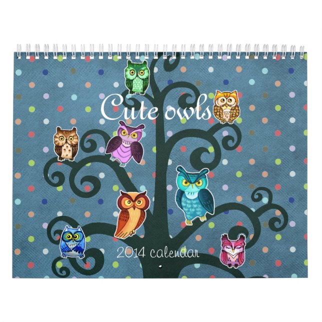 Cute uggla art kalender (Omslag)