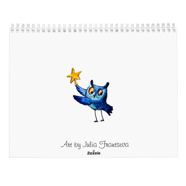 Cute uggla art kalender (Baksida)