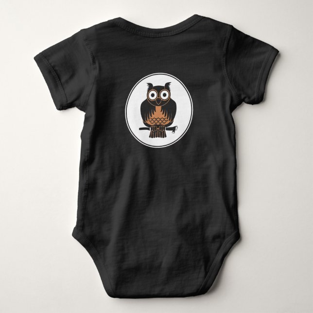 Cute Uggla baby tshirt T Shirt (Baksida)