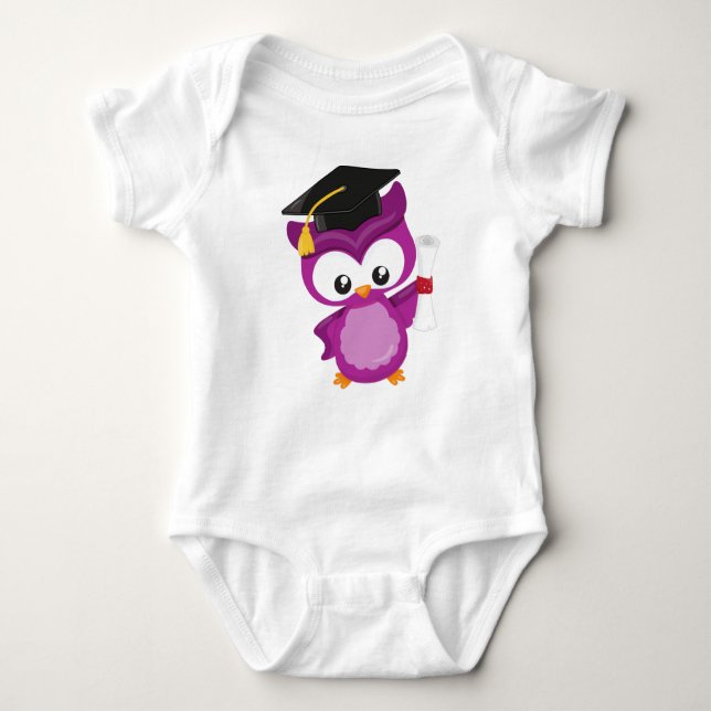 Cute Uggla, Baby Uggla, Little Uggla, Studenten Ug T Shirt (Framsida)
