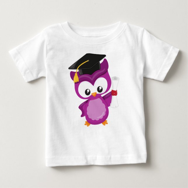 Cute Uggla, Baby Uggla, Little Uggla, Studenten Ug T Shirt (Framsida)