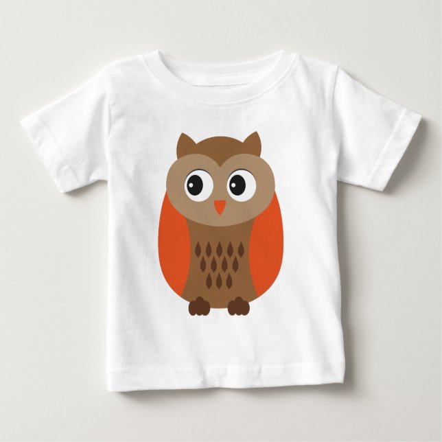 Cute Uggla, Baby Uggla, Uggla Bird Småbarn T-Shirt (Framsida)