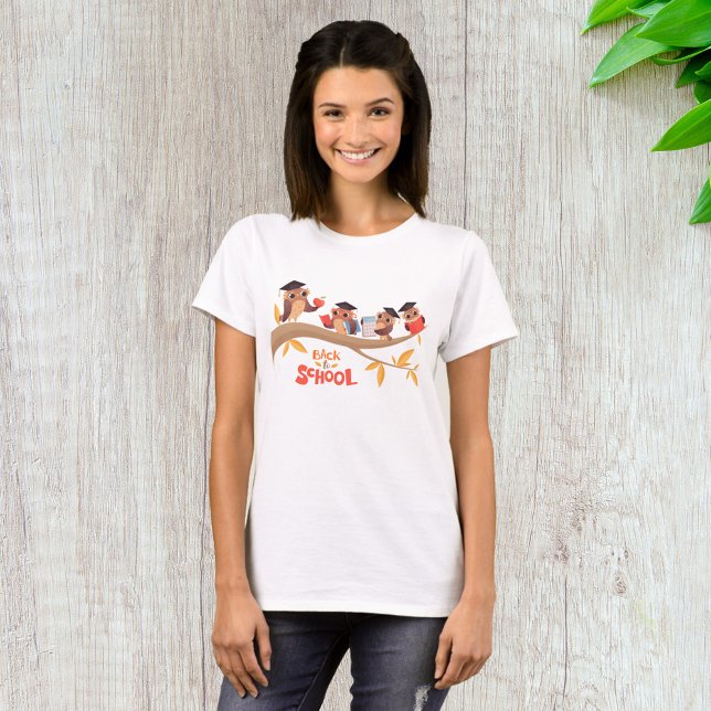 Cute Uggla Back to school Studenten T Shirt (Skapare uppladdad)