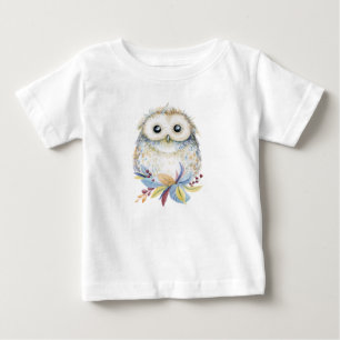 Cute Uggla beige och blue water color T Shirt