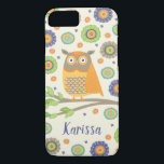 Cute Uggla Bird<br><div class="desc">Det här är en roligt-,  höft- och trendig-mobiltelefon. En underbar gåva till uggla älskare!</div>