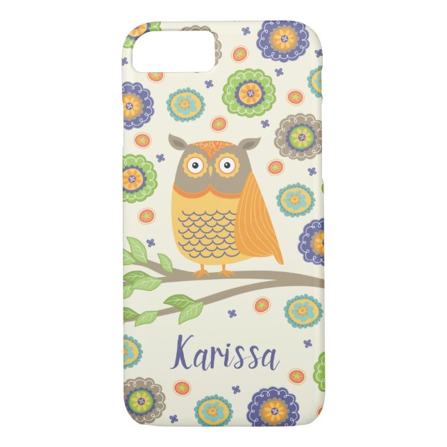 Cute Uggla Bird Case-Mate iPhone Skal (Baksida)