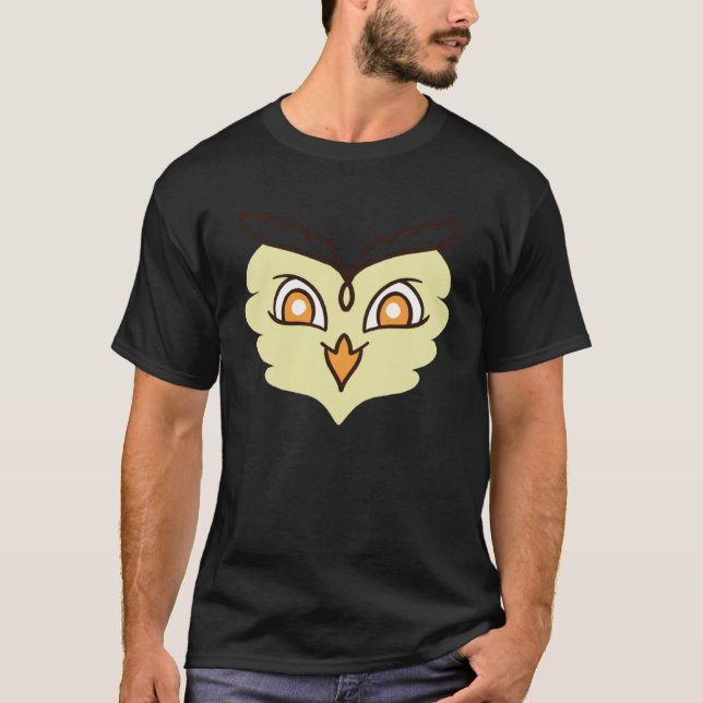 Cute Uggla Bird Wisdom Smart T Shirt (Framsida)