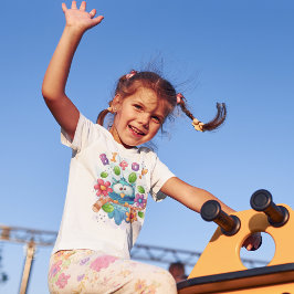 Cute Uggla Bird with Flowers T Shirt
