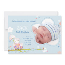 Cute Uggla Blue Pojke Photo Birth