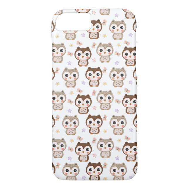 Cute Uggla Case-Mate iPhone Skal (Baksida)