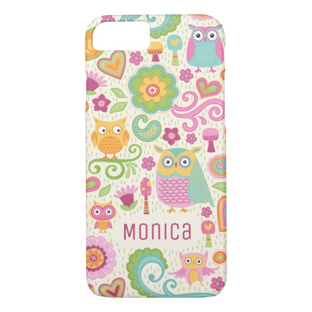 Cute Uggla Case-Mate iPhone Skal (Baksida)