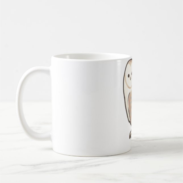 Cute uggla Delight � Cute Animal Art Kaffemugg (Vänster)