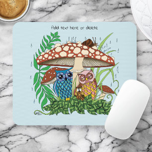 Cute Uggla Family Mushroom Rain Musmatta
