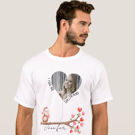 Cute uggla i kärlek, anpassningsbar foto för Alla  T Shirt