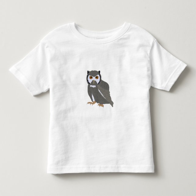 Cute Uggla Illustration T Shirt (Framsida)