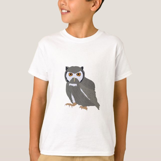 Cute Uggla Illustration T Shirt (Framsida)