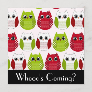 Cute Uggla-inbjudan Inbjudningar