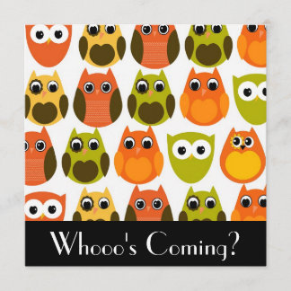 Cute Uggla-inbjudan Inbjudningar