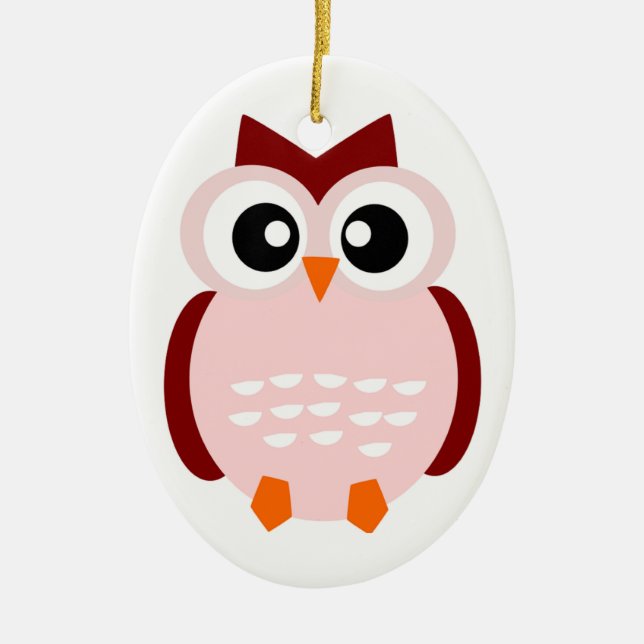 CUTE UGGLA JULGRANSPRYDNAD KERAMIK (Framsidan)