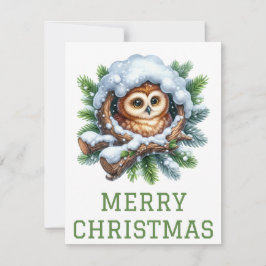 Cute Uggla-julkort Julkort